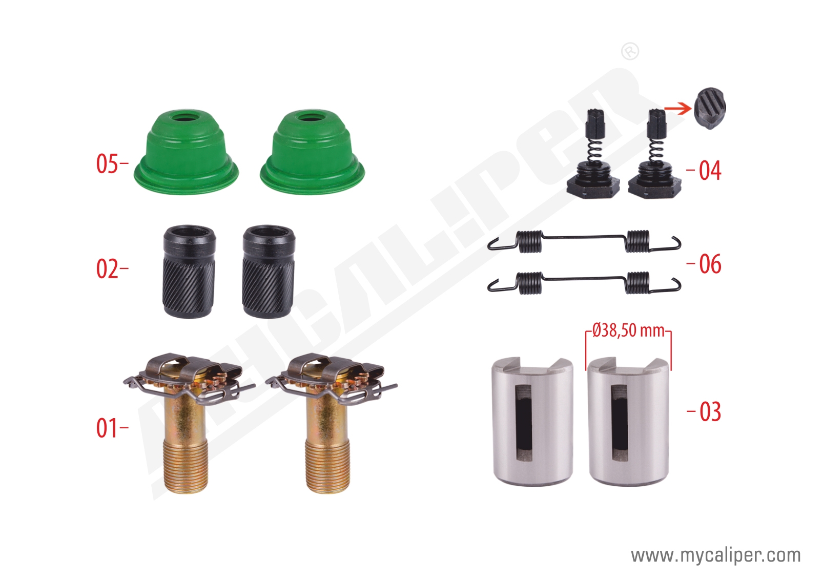 Brake Adjusting Repair Kit (Thick Teeth - New Model) 