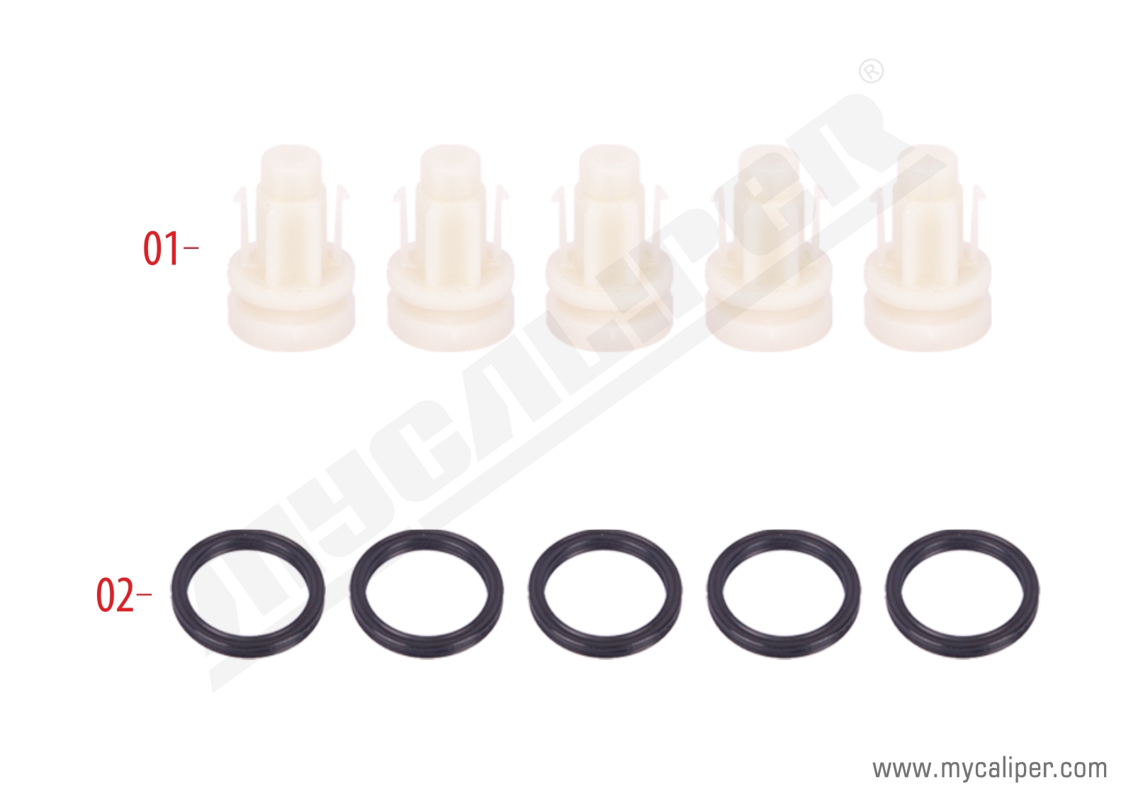 Caliper Adjuster Gear Plastic Kit 