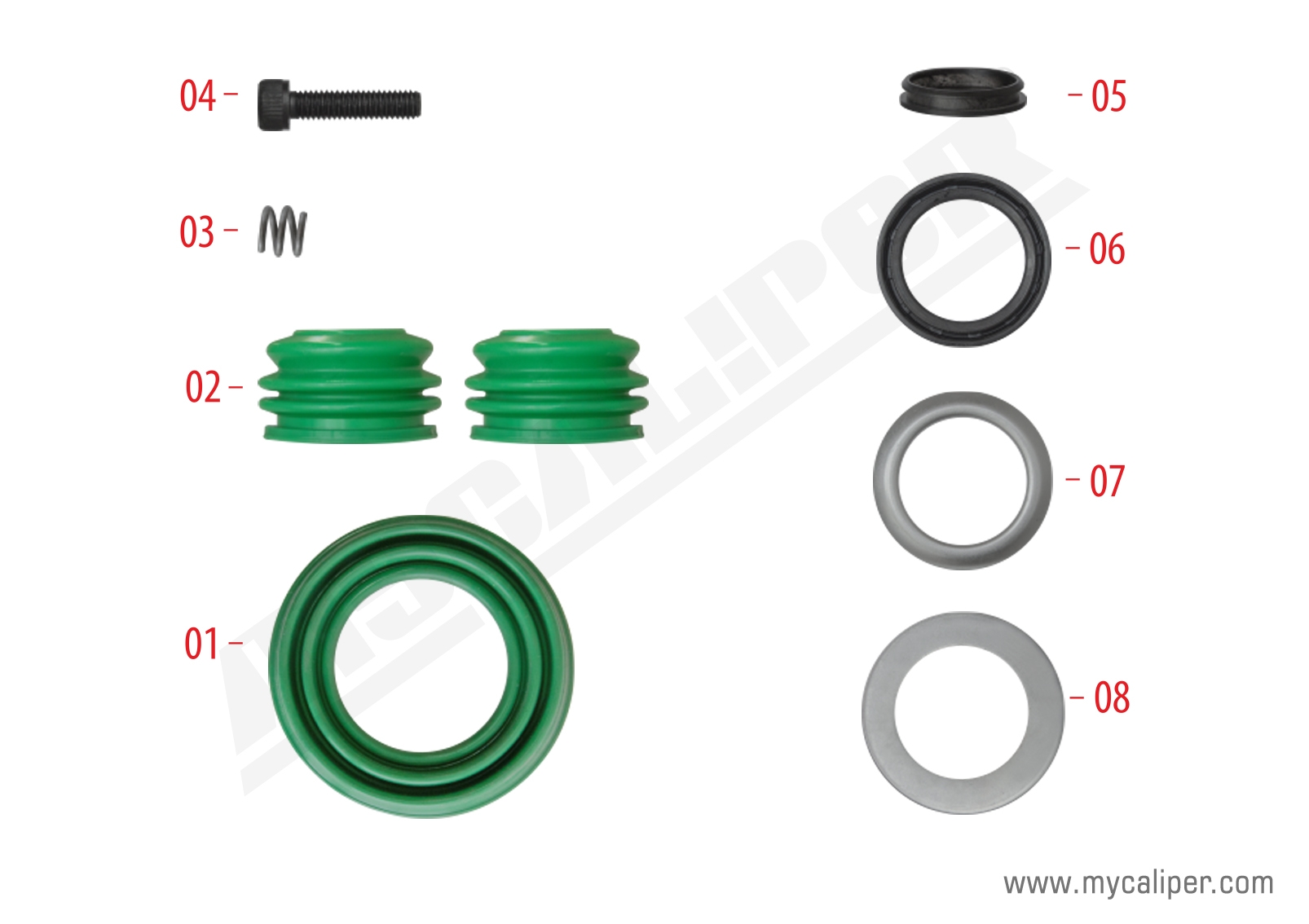 Caliper Boot & Seal Repair Kit 