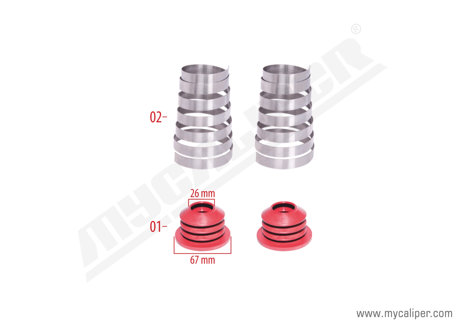 Caliper Boot & Spring Repair Kit 