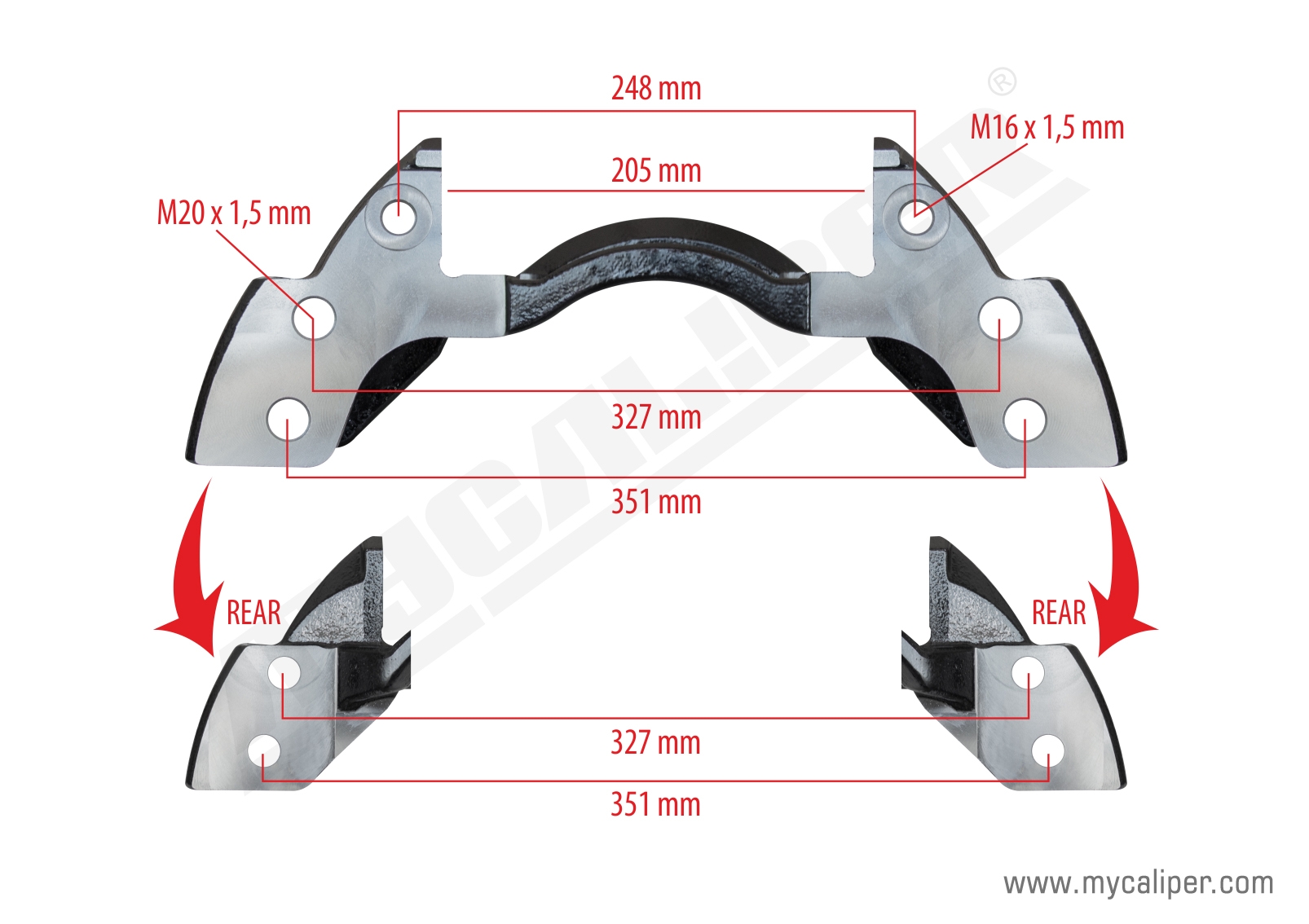 Caliper Carrier 22,5 Inch (Left-Right) 