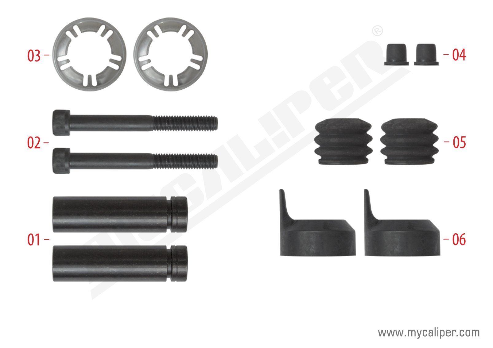 Caliper Guide Pin Repair Kit 