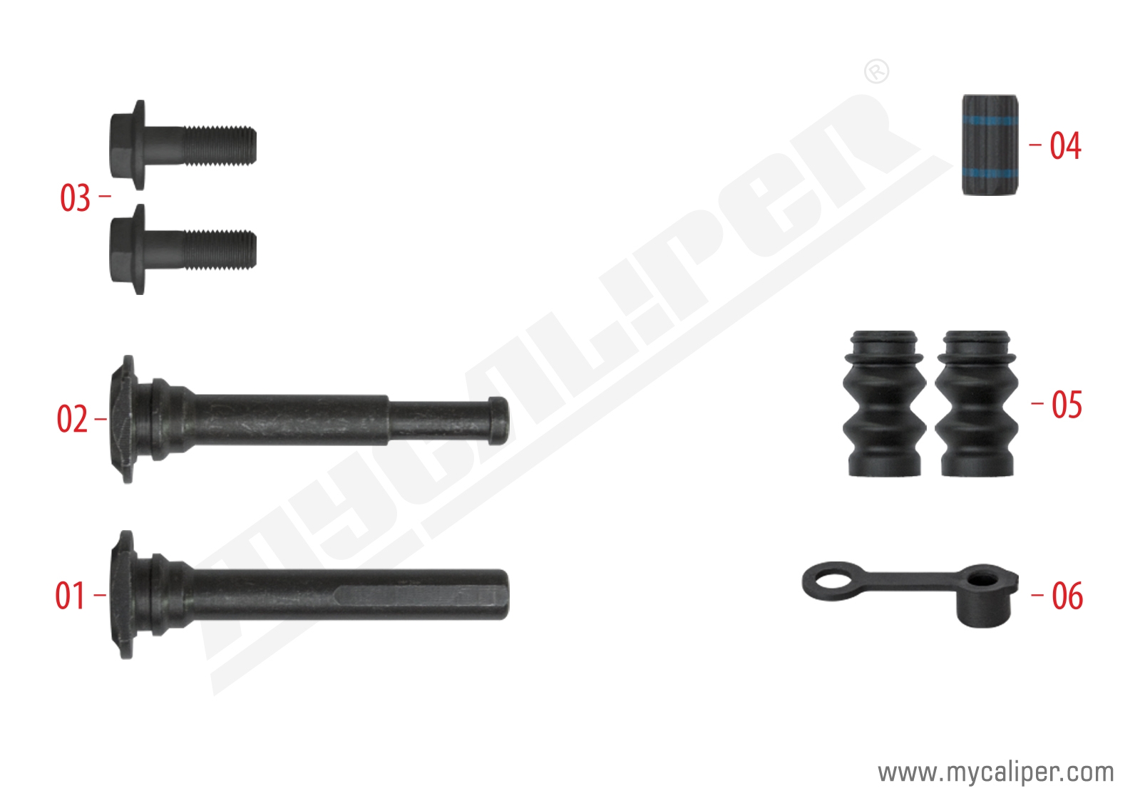 Caliper Guide Pin Repair Kit 