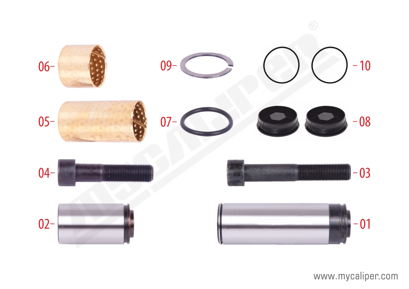 Caliper Guides Repair Kit