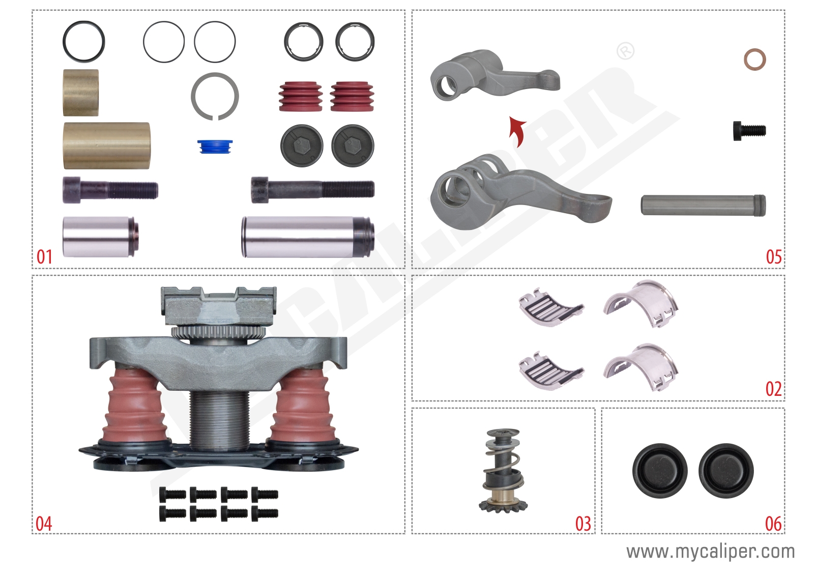 Caliper Repair Set  (Without Pin)