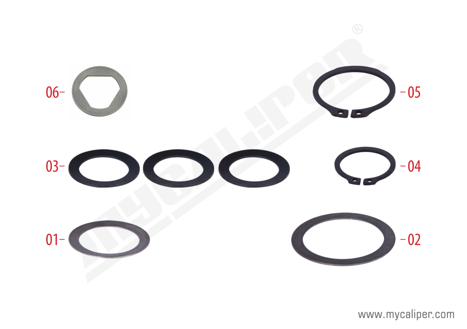 Caliper Washer & Circlip Repair Kit