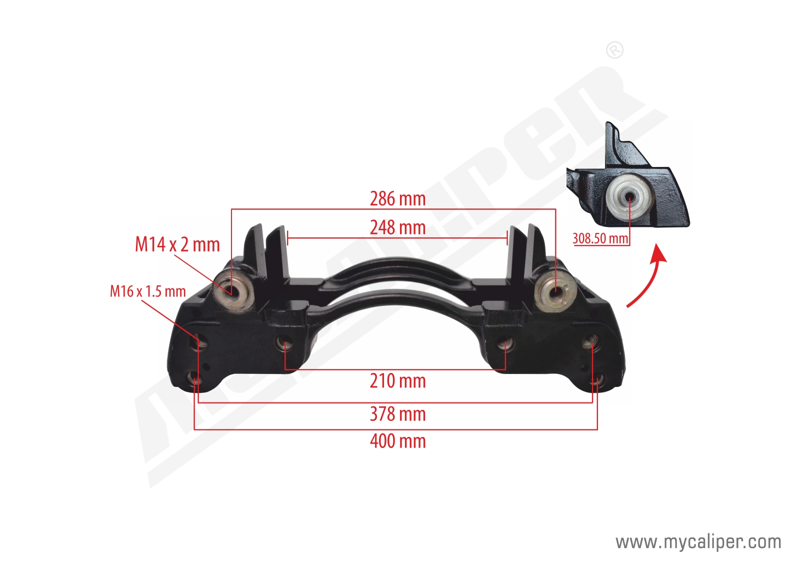 Haldex Caliper Carrier 22,5 Right & Left 