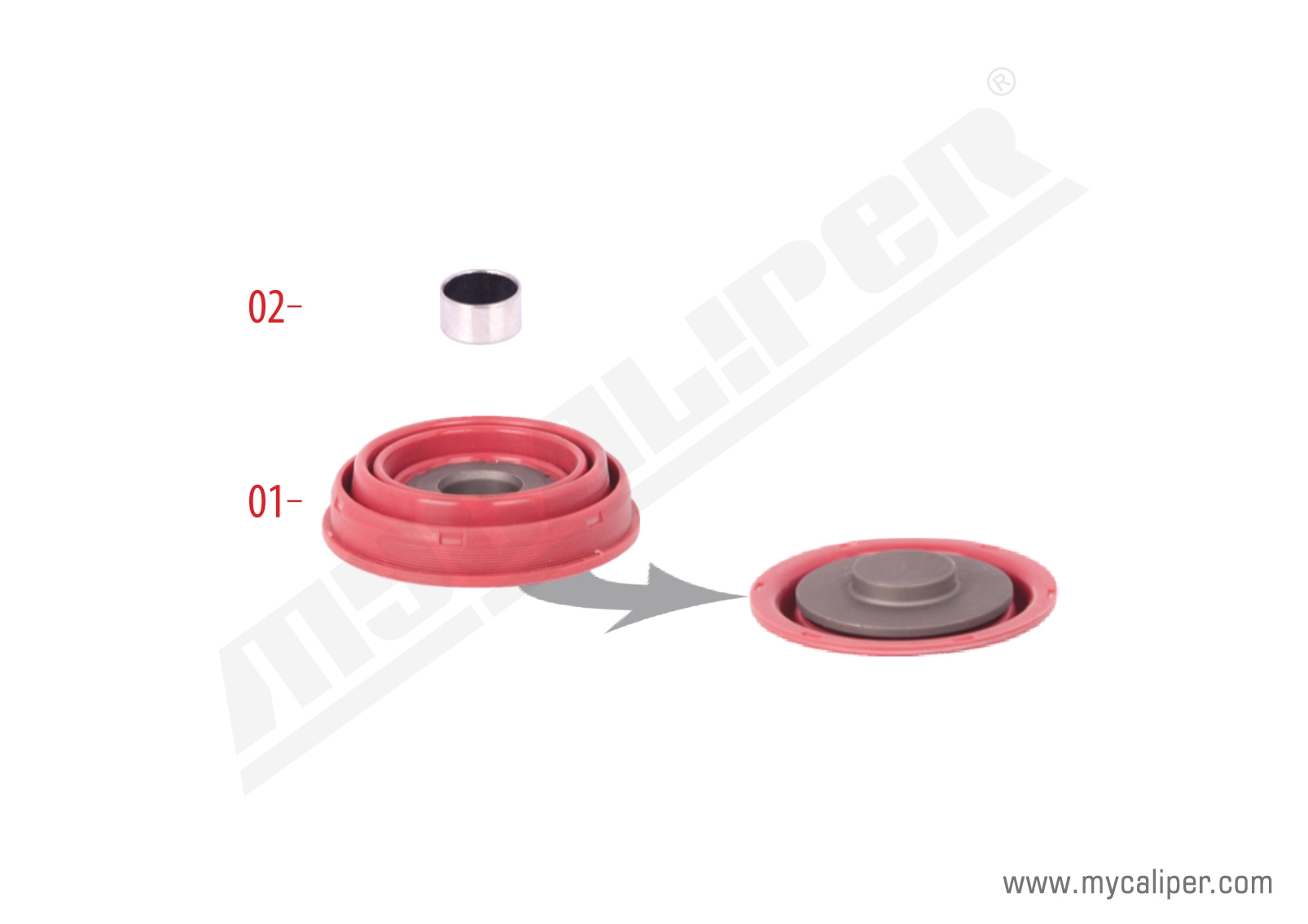 Caliper Piston Tappet Repair Kit 