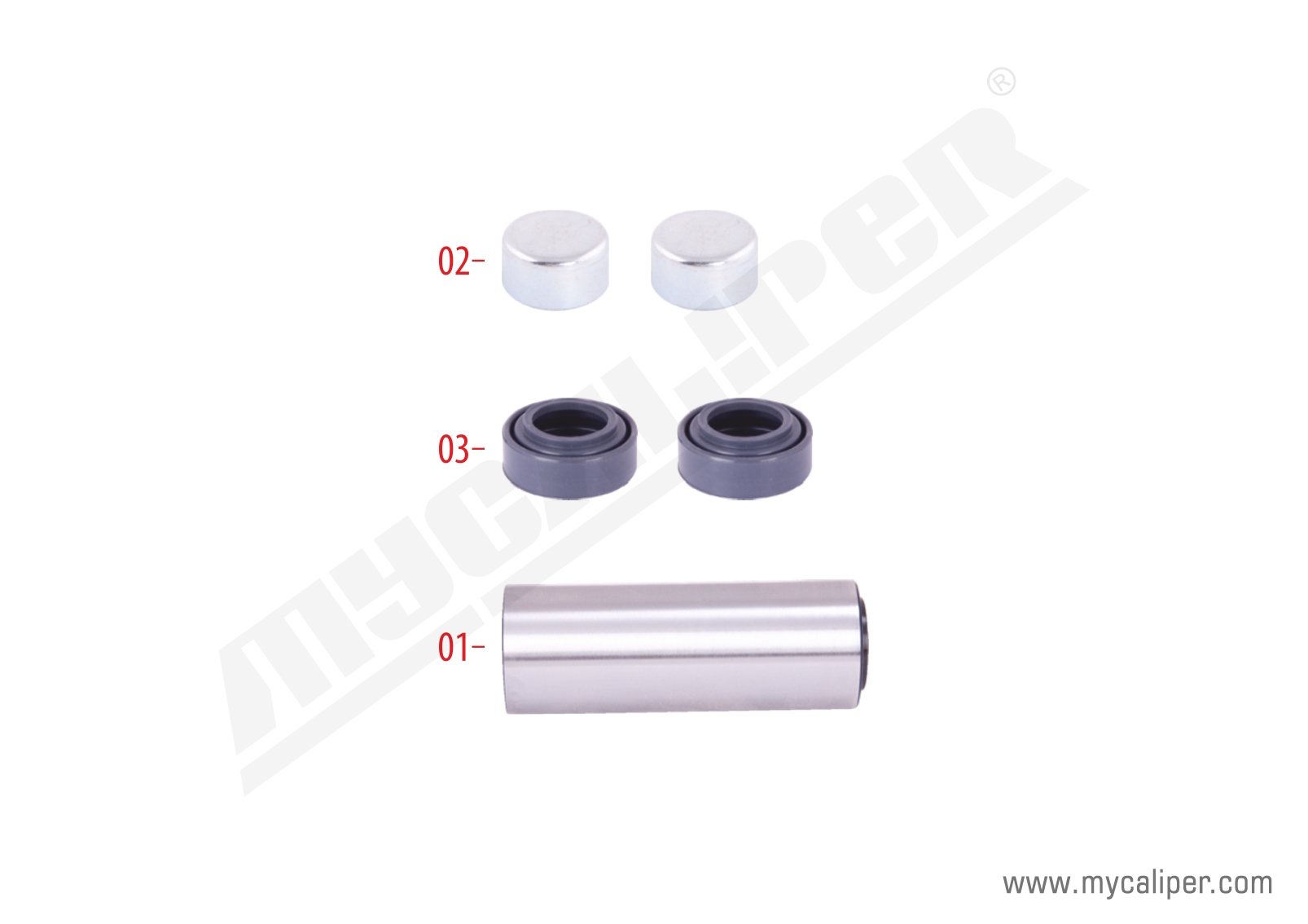 Caliper Guides & Seals Repair Kit 