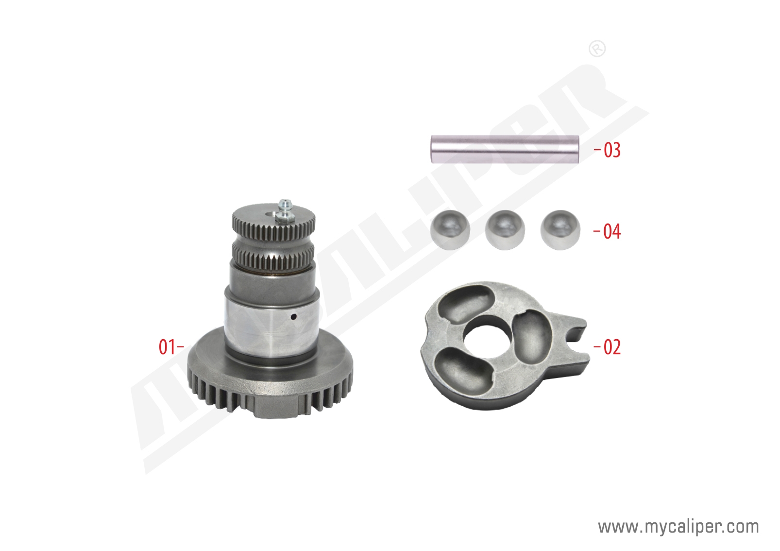 Caliper Shaft Repair Kit (Left) 