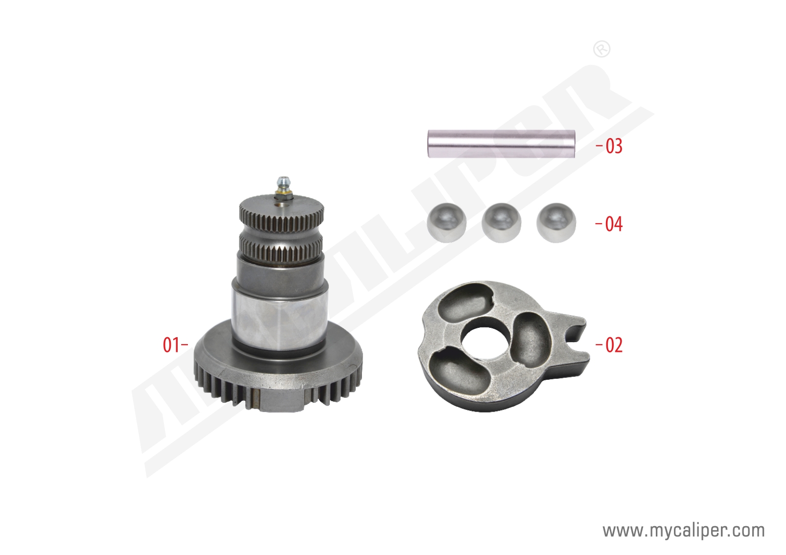 Caliper Shaft Repair Kit (Right) 