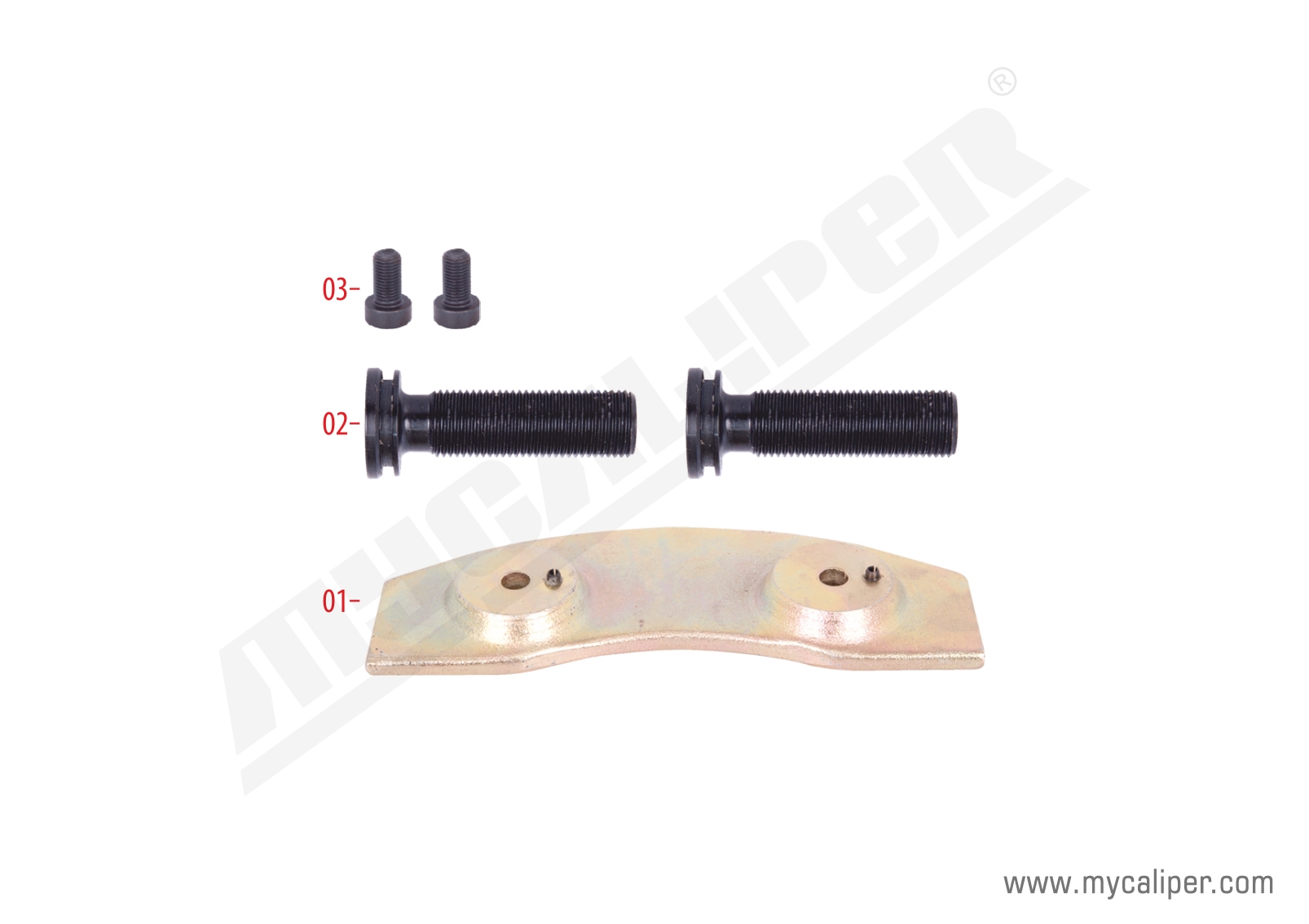 Caliper Push Plate Repair Kit (Left) 