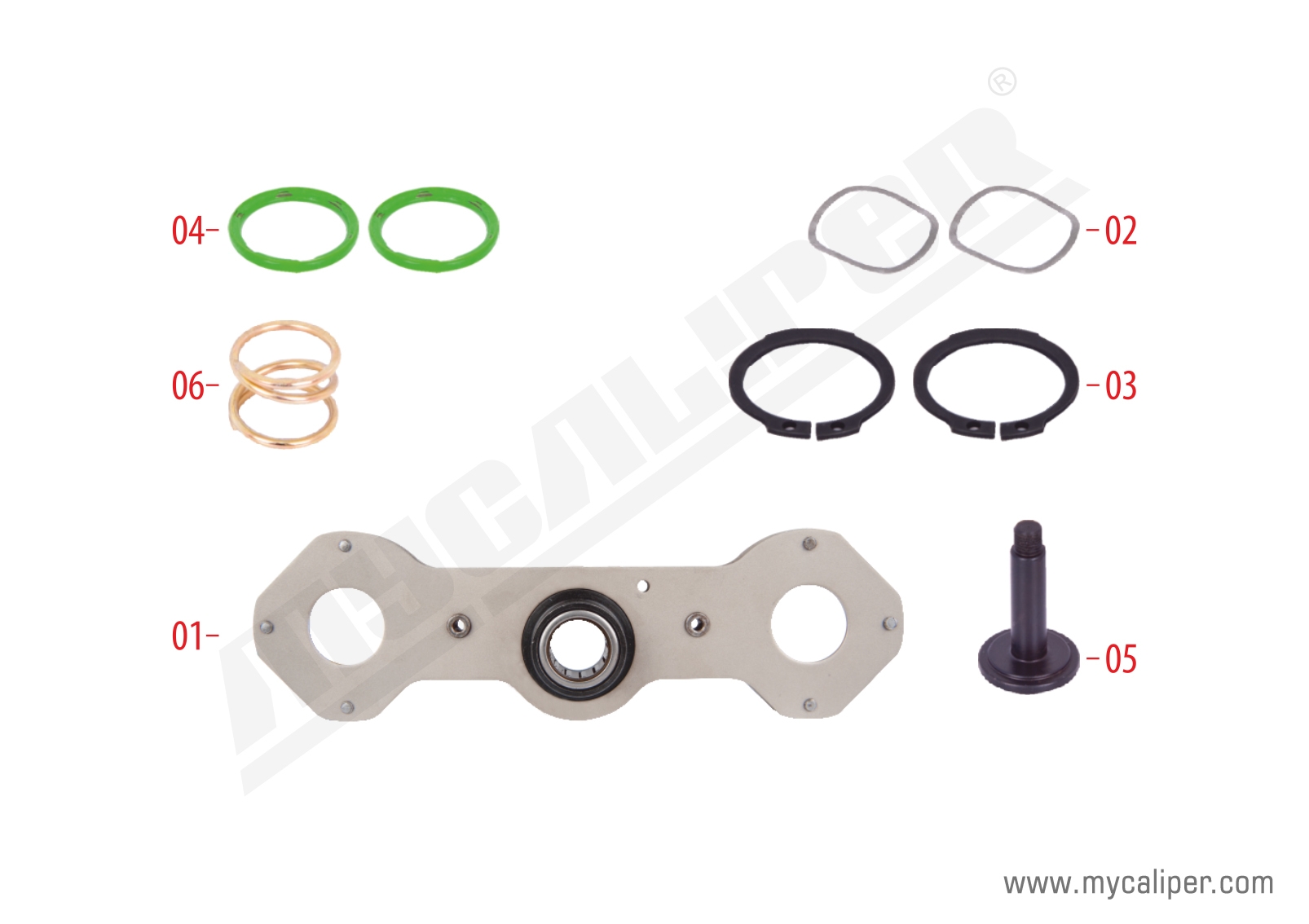 Caliper Adjusting Mechanism Repair Kit (Right)