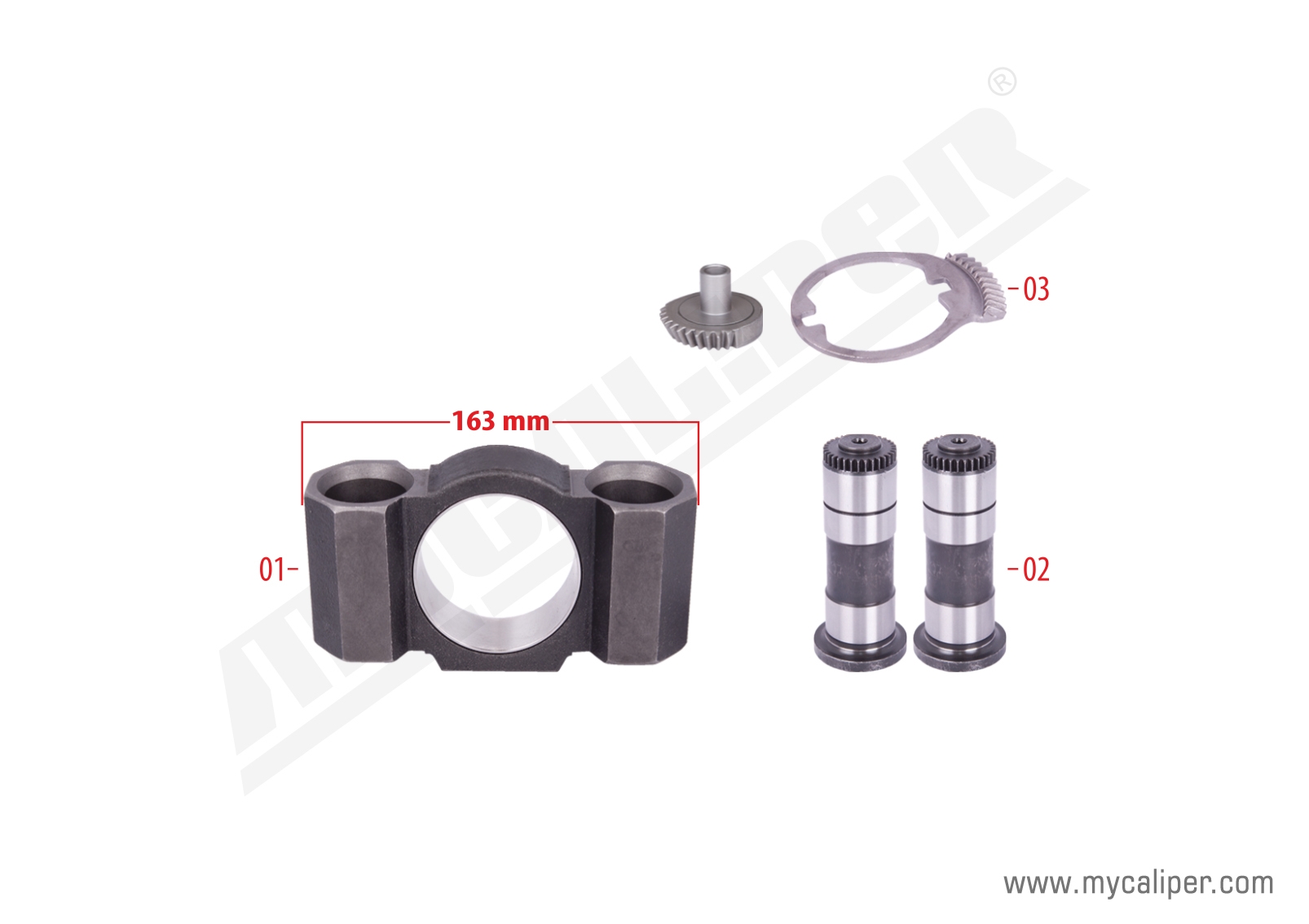 Caliper Gear & Bridge Assembly Kit (Right) 