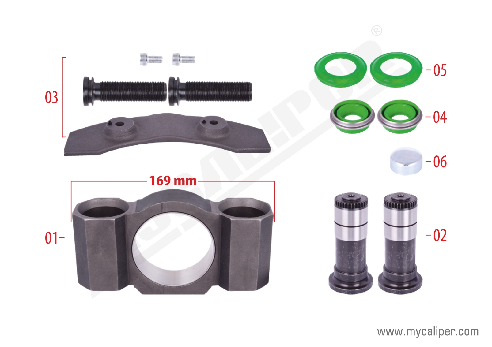  Caliper Assembly Kit (Left)  