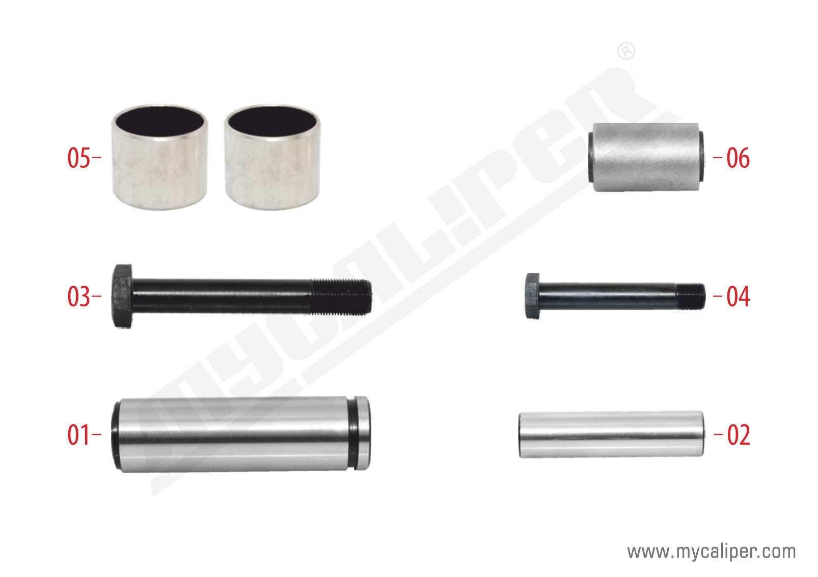 Caliper Guides & Seals Repair Kit 