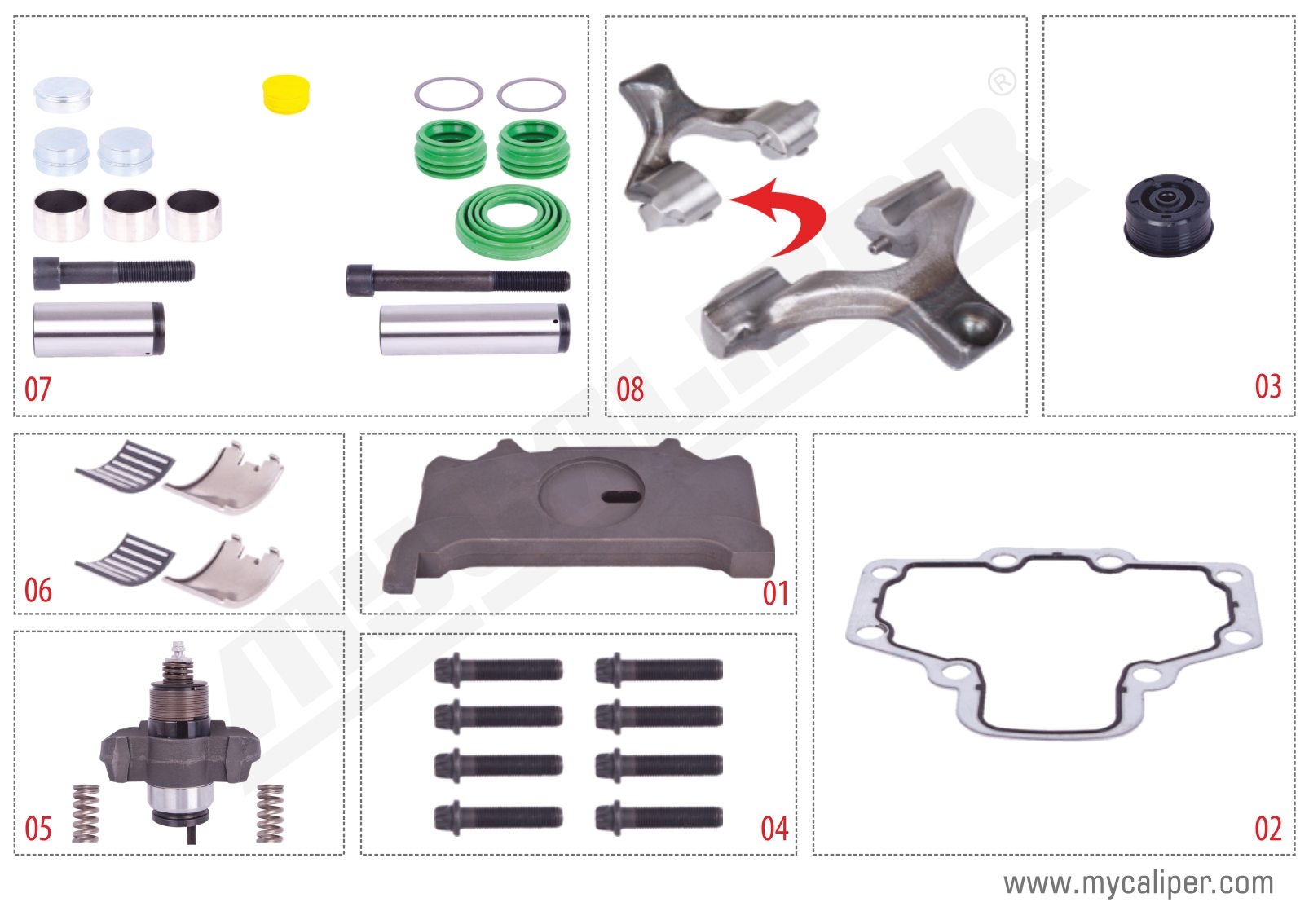 Saf Axle Set (Left) - PAN 19-1 / 22-1