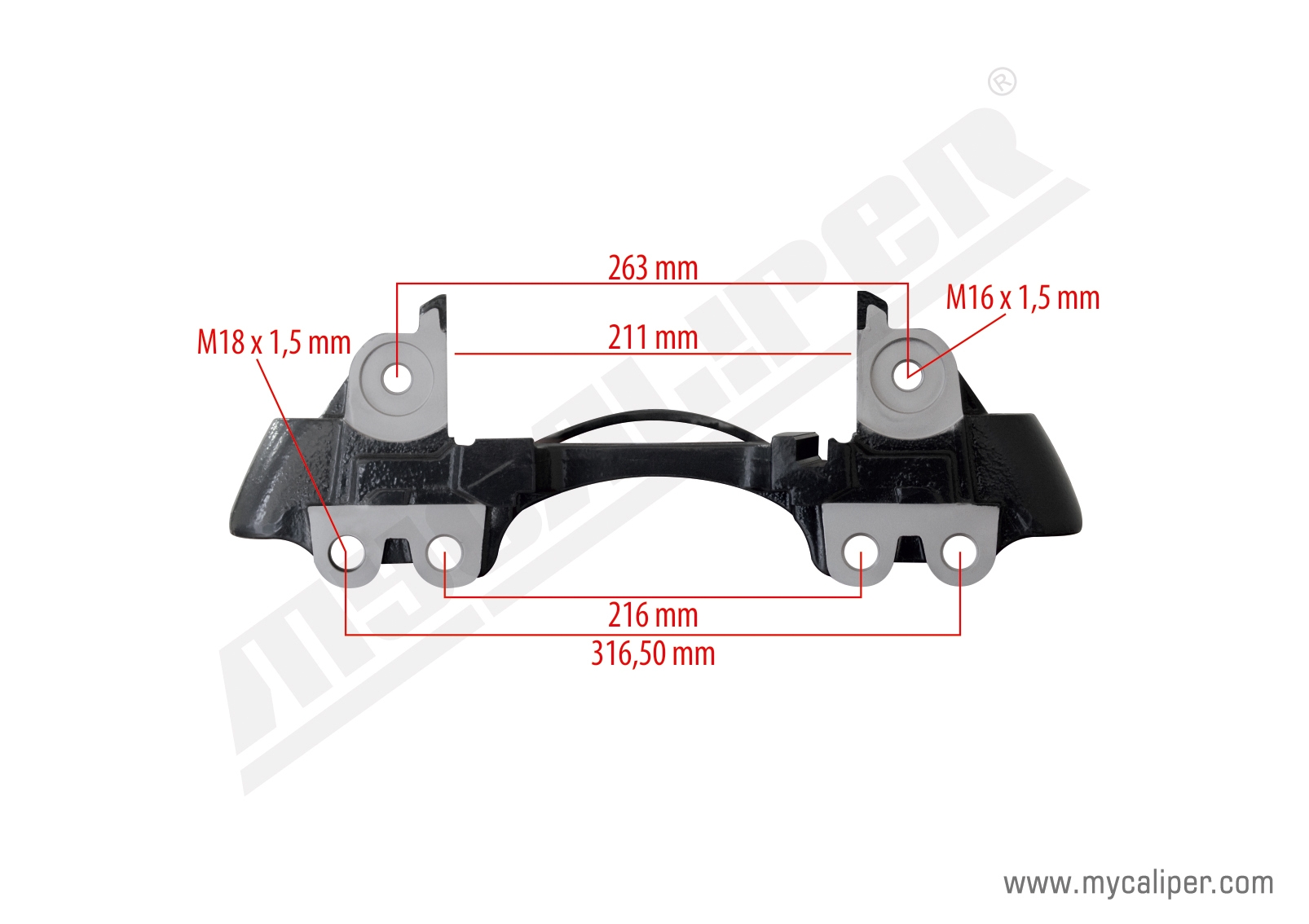 Wabco Pan 22 Caliper Carrier Right 